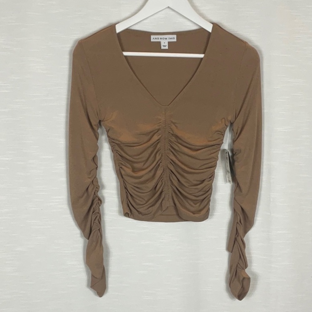 And Now This - long sleeve Camel Brown